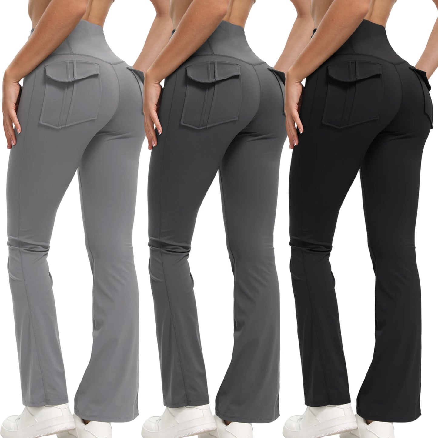 Pantalon de Yoga avec poches, contrôle du ventre pour salle de sport, Fitness