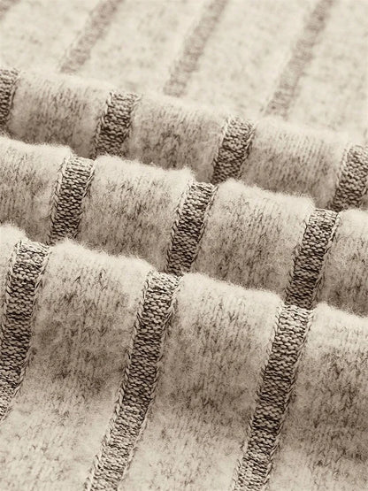 Jupe longue en tricot côtelé couleur unie