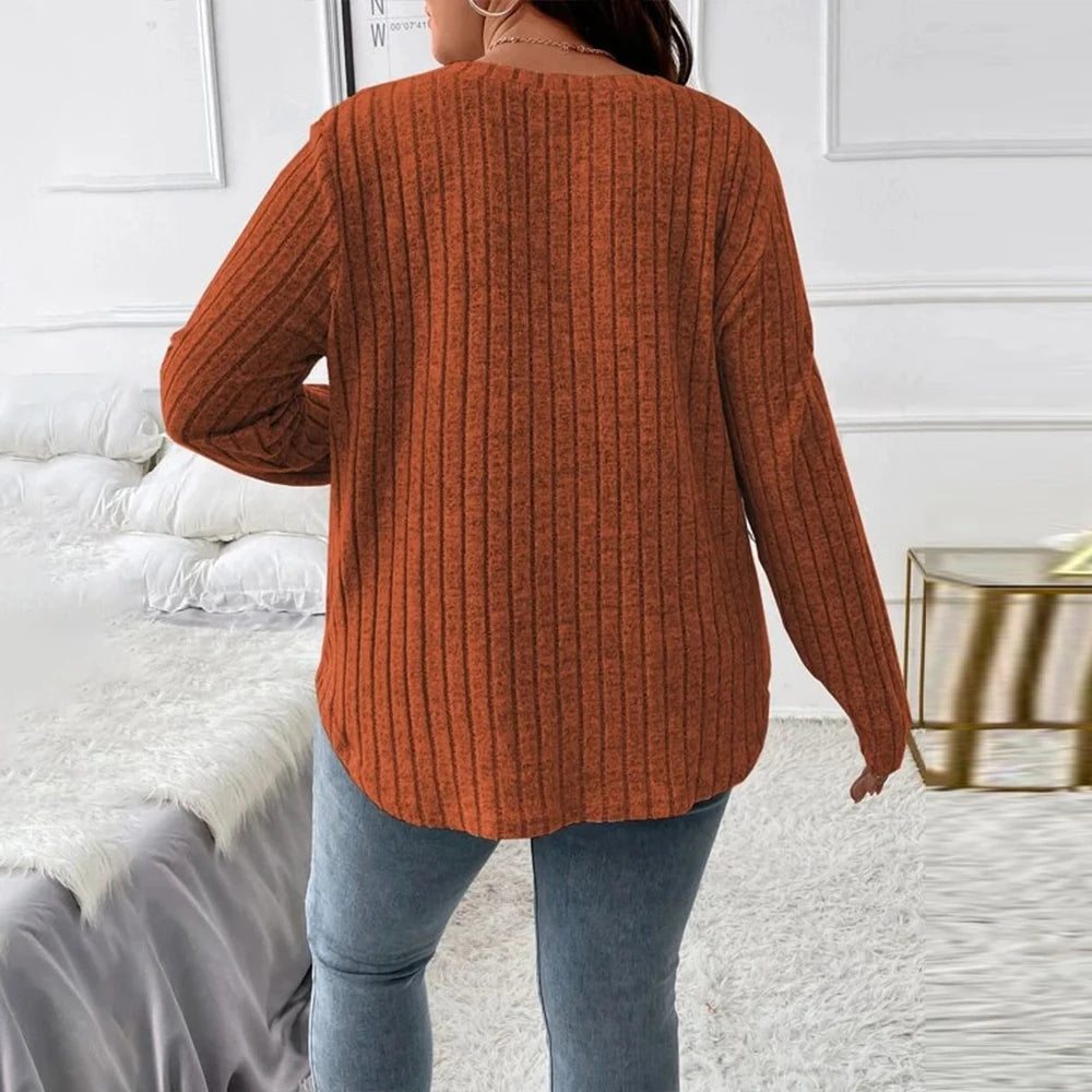 T-shirt à manches longues couleur unie