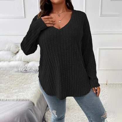 T-shirt à manches longues couleur unie