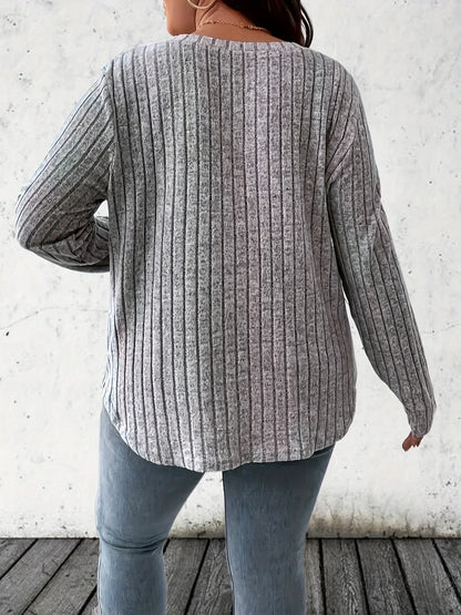 T-shirt à manches longues couleur unie