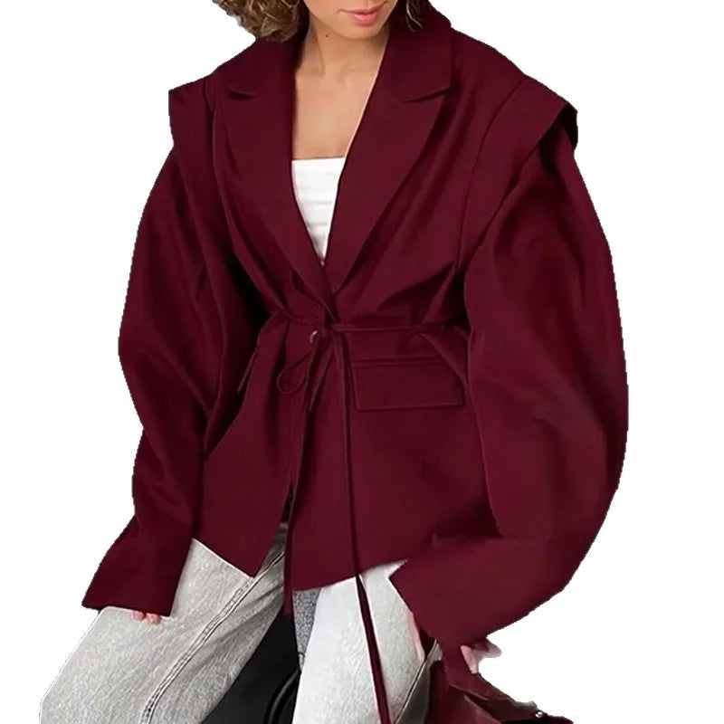 Blazer pour femme élégant avec ceinture