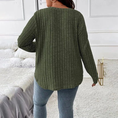 T-shirt à manches longues couleur unie