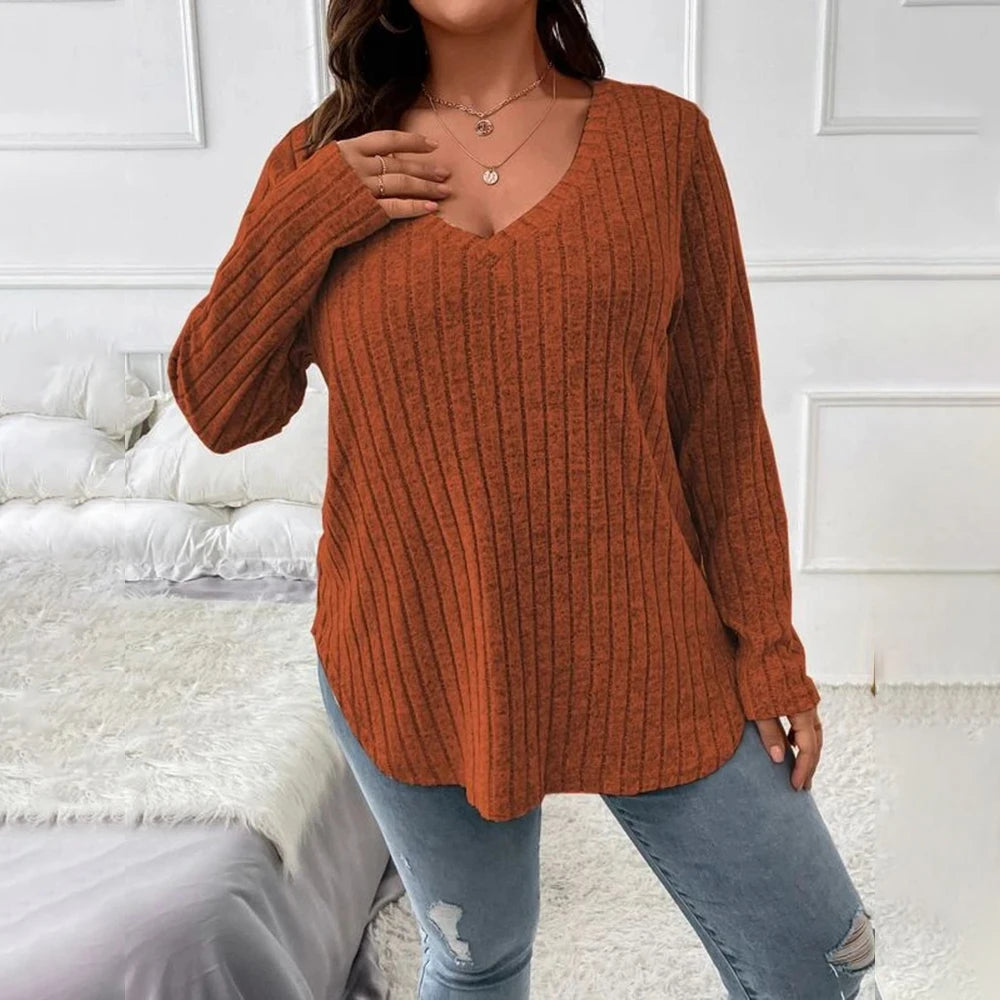 T-shirt à manches longues couleur unie