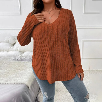 T-shirt à manches longues couleur unie