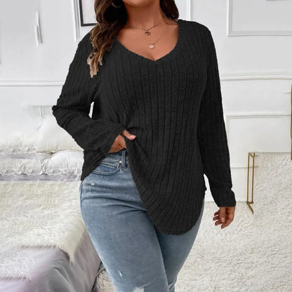 T-shirt à manches longues couleur unie