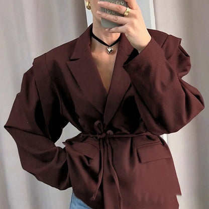 Blazer pour femme élégant avec ceinture