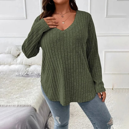 T-shirt à manches longues couleur unie