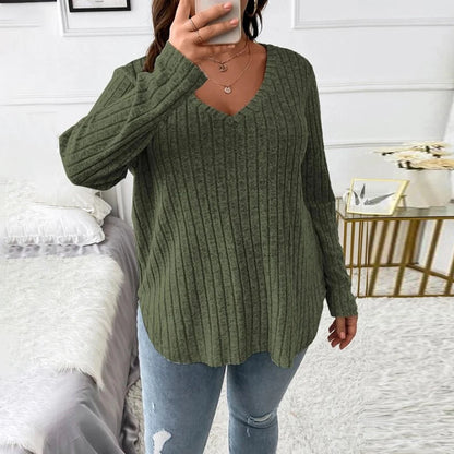 T-shirt à manches longues couleur unie