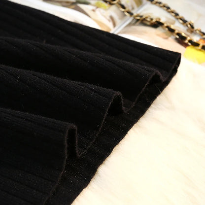 Jupe mi-longue taille haute pour femme, style simple, mode féminine