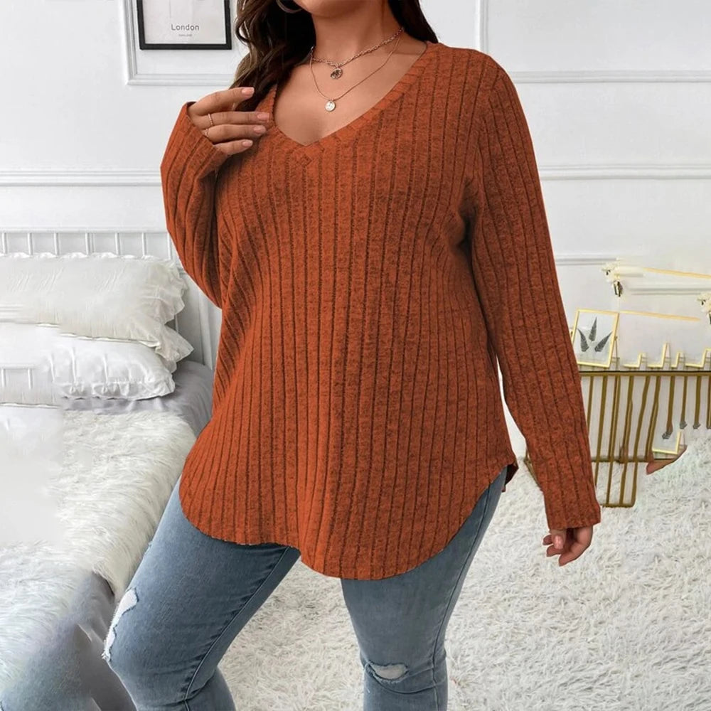 T-shirt à manches longues couleur unie