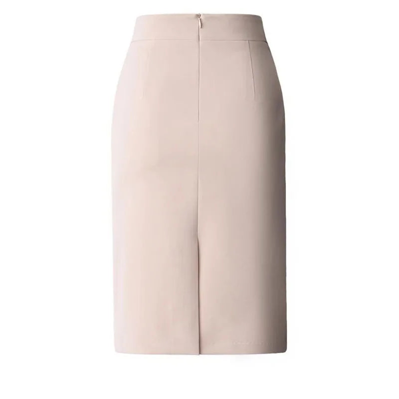 Jupe crayon nouveau automne élégant mince taille haute jupe dames