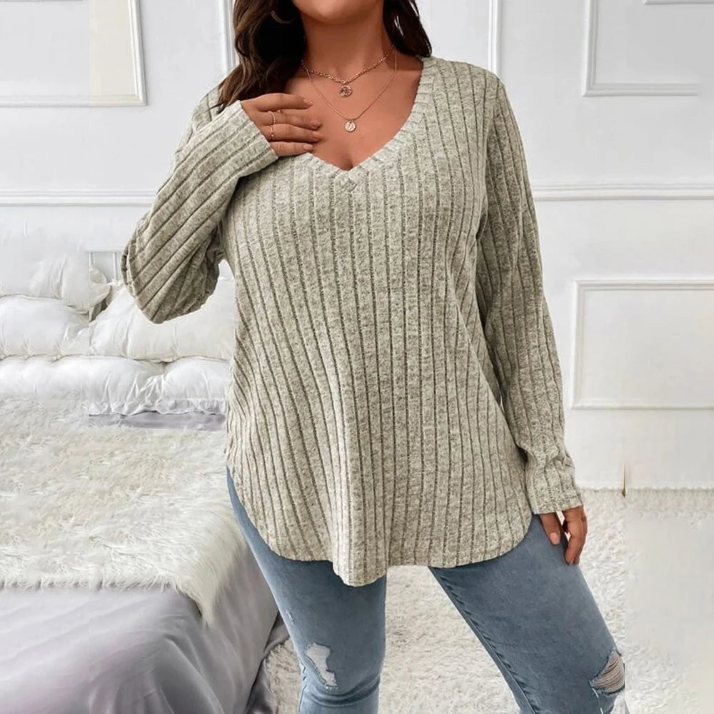 T-shirt à manches longues couleur unie