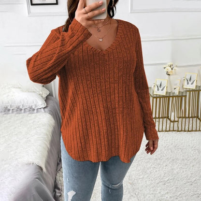 T-shirt à manches longues couleur unie