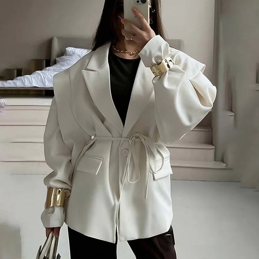Blazer pour femme élégant avec ceinture